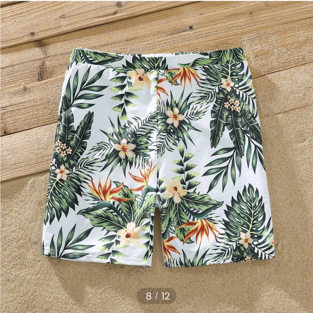 Pat Pat men’s swim trunks (part of matching family set)